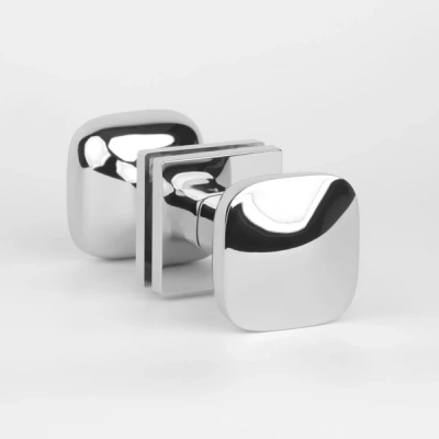 Gałka drzwiowa jednostronna/dwustronna APRILE QUERCA na rozecie Q SLIM 7mm - chrom polerowany