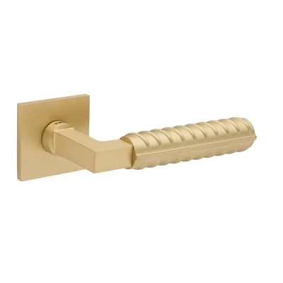 Klamka Tupai 4210 5SQ-158, mosiądz satyna mat