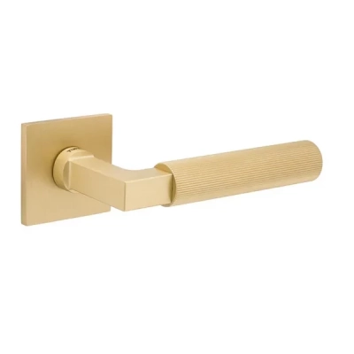 Klamka Tupai 4211 5SQ-158, mosiądz satyna mat