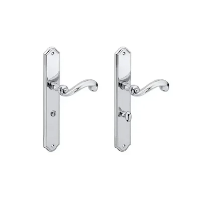 Klamka na długim szyldzie Tupai 704-03 WC 72mm, chrom