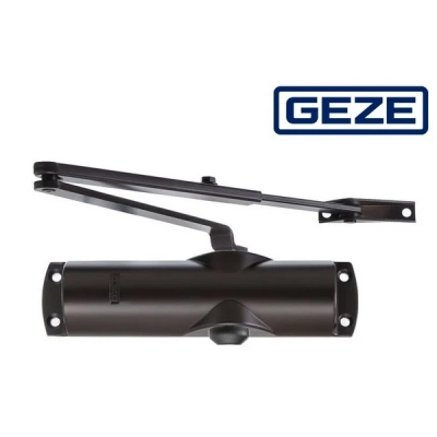 Samozamykacz GEZE-1000 (do 60kg) + ramię standard, brązowy