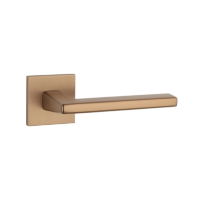 Klamki STILE ARTA na rozecie slim 7mm, jasny brązowy