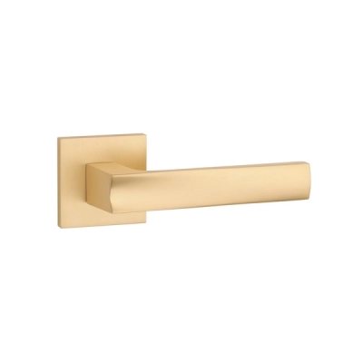 Klamki STILE LIMA na rozecie slim 7mm, złoty matowy