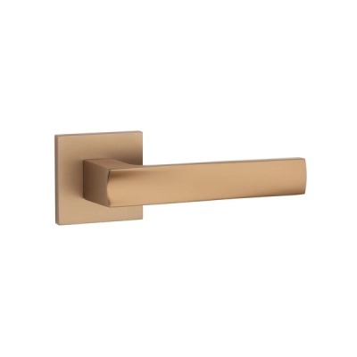 Klamki STILE LIMA na rozecie slim 7mm, jasny brązowy