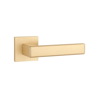 Klamki STILE MIIA na rozecie slim 7mm, złoty matowy