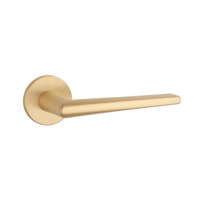Klamki STILE SALTA na rozecie slim 7mm, złoty matowy