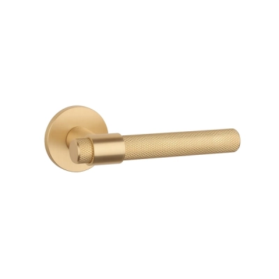 Klamki STILE GOYA  na rozecie slim 7mm, złoty matowy