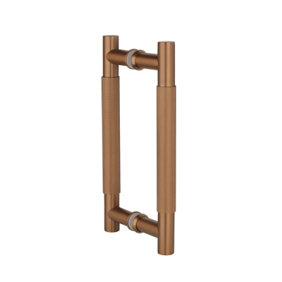 Uchwyt drzwiowy ryflowany STERK 1770 PN PVD - miedziany PVD - dwustronny